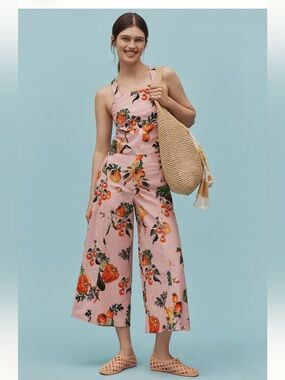 Anthropologie Maeve Veggie Halter Blouse